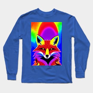 BEAUTIFUL THOUGHTFUL RAINBOW FOX Long Sleeve T-Shirt